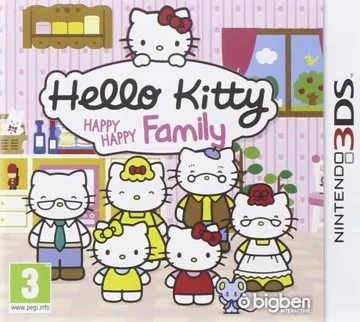 Hello Kitty Happy Happy Family (Europe) (En,Fr,De,Es,It,Nl) box cover front
